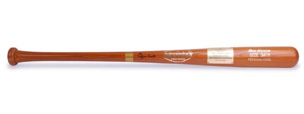 The Ozzie Smith Collection - Ozzie Smith's Signed 1984 All Star Game Presentational Bat