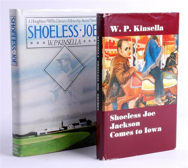 Ernie Davis - W.P Kinsella Signed 1st Edition Books Shoeless Joe and Shoeless Joe Comes to Iowa