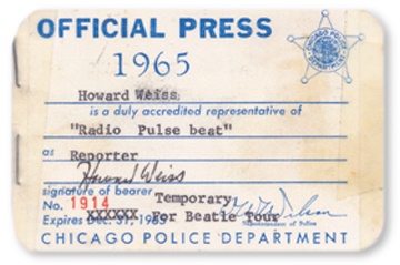 - August 20, 1965 Press Pass