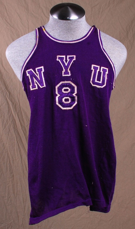 - 1940s Ray Lumpp Game Used New York University Basketball Jersey
