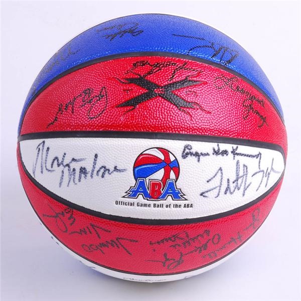 - ABA Reunion Basketball Autographed by 25 Players