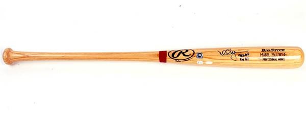 - Mark McGwire Signed Ltd. Ed. Baseball Bat w/ STEINER