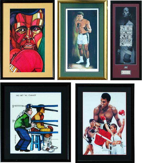 - Muhammad Ali Boxing Framed Print Collection (12)
