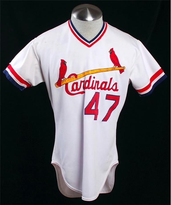- 1985 Joaquin Andujar Autographed St Louis Cardinals Game Used Home Jersey