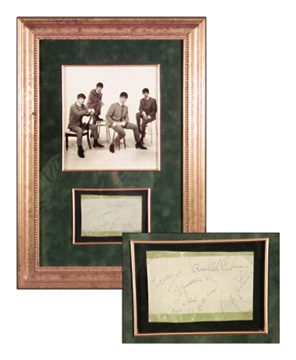 The Beatles Autograph Set (13x19" framed)