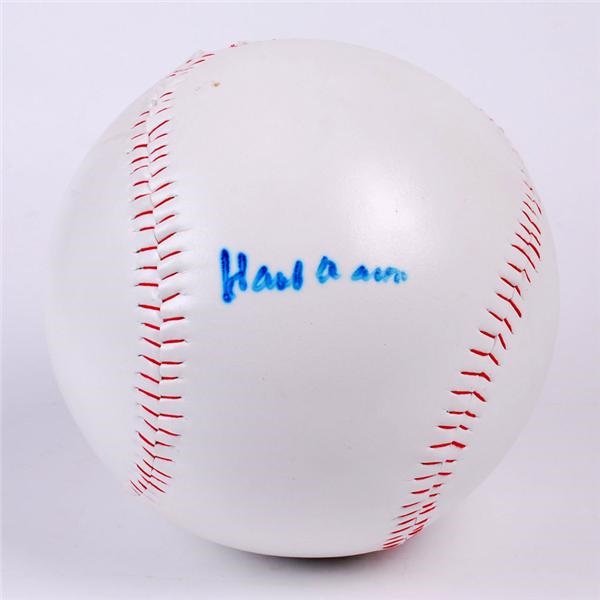 - Hank Aaron Signed Think Big Baseball