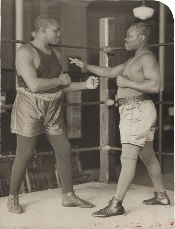 - 1931 Sam Langford & Barbados Joe Walcott Boxing Photo