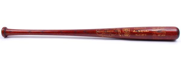 Ernie Davis - 1979 Louisville Slugger Baseball HOF Induction Brown Baseball Bat.
