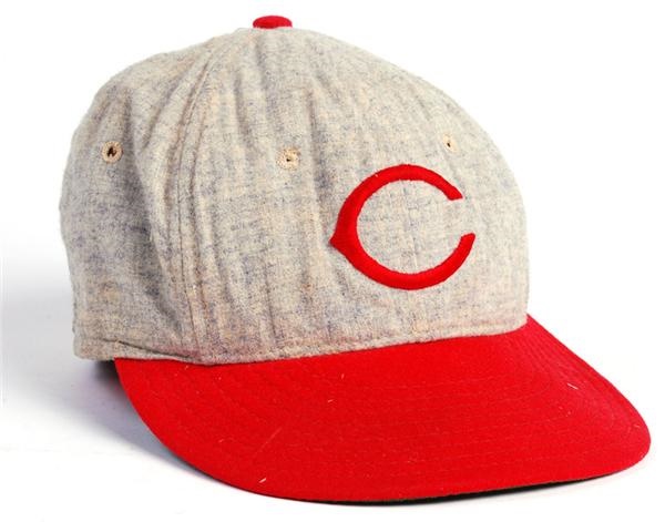 1960's Vada Pinson Cincinnati Reds Game Used Baseball Cap