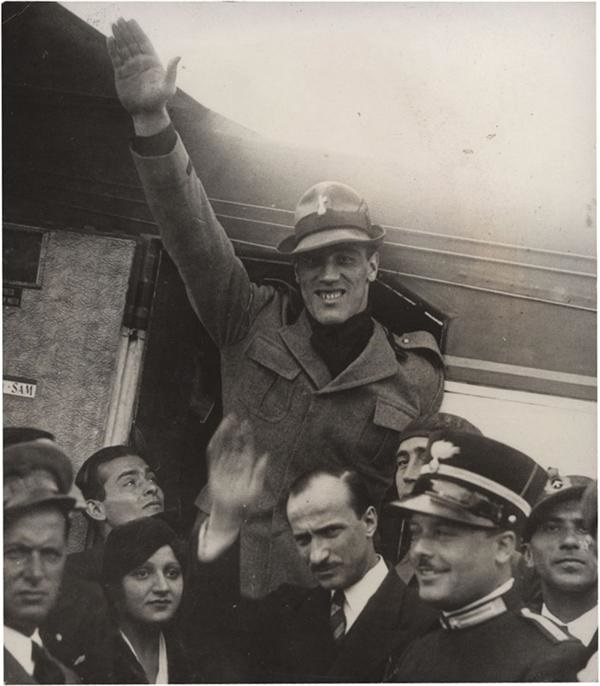 Primo Carnera in Fascist Uniform (1933)