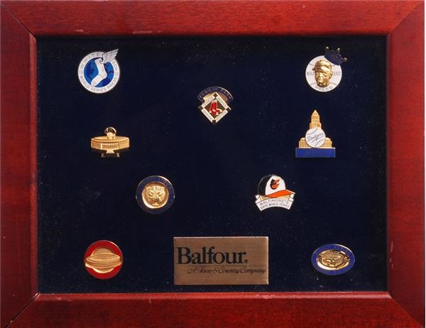 Ernie Davis - Balfour Press Pin Display from Balfour Offices