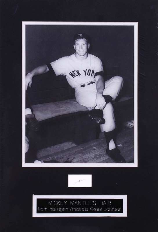 Mickey Mantle's Hair Display