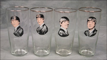 Circa 1964 The Beatles Set of Glasses (4)