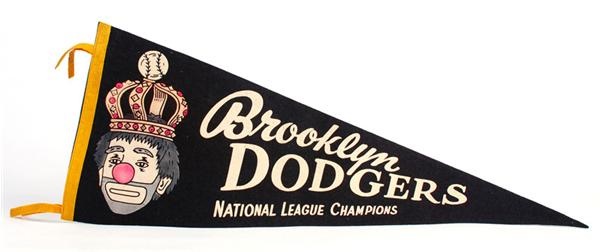 Brooklyn Dodgers National League Champions Pennant