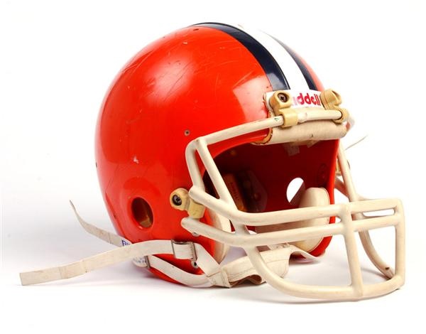 Game used Joe Morris Syracuse University football helmet