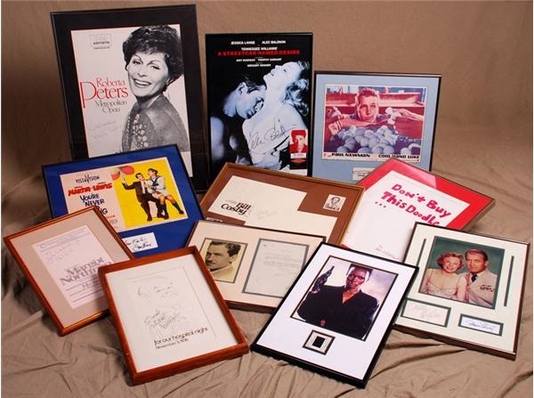 - Framed Celebrity Signature Displays (11)