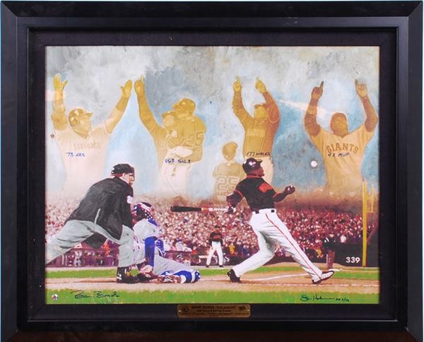 - Barry Bonds 2001 THE SEASON Signed Ltd Ed Giclee with Inscriptions