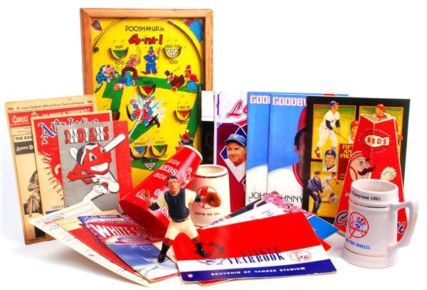 Joseph Scudese Collection - Balance of Collection Baseball Memorabilia Lot (100+) pieces