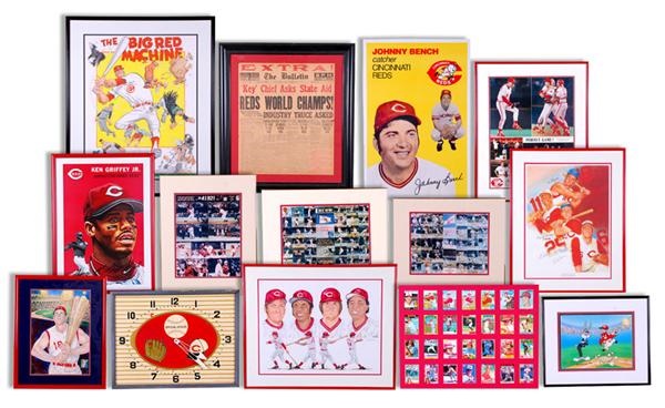 Joseph Scudese Collection - Cincinnati Reds Baseball Display Pieces (13)