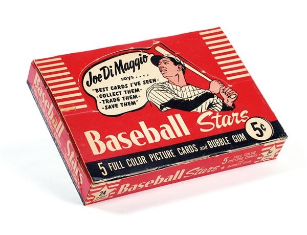 Baseball and Trading Cards - 1953 Bowman Card Color Store Display Box