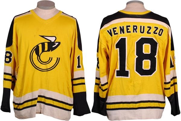 Hockey Equipment - 1975-76 Gary Veneruzzo Cincinnati Stingers WHA Game Worn Jersey