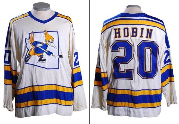 - 1975-76 Mike Hobin Phoenix Roadrunners WHA Game Worn Jersey