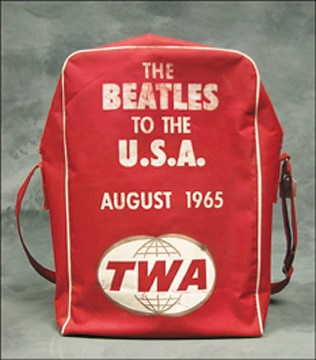 The Beatles - 1965 The Beatles TWA Flight Bag
