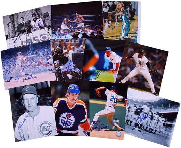All Sports - Collection of 650 Signed Sport Star 8x10 Photos Including Ali