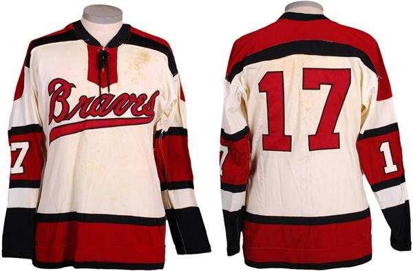 Hockey Equipment - Early 1970's Boston Braves AHL Game Worn Jersey