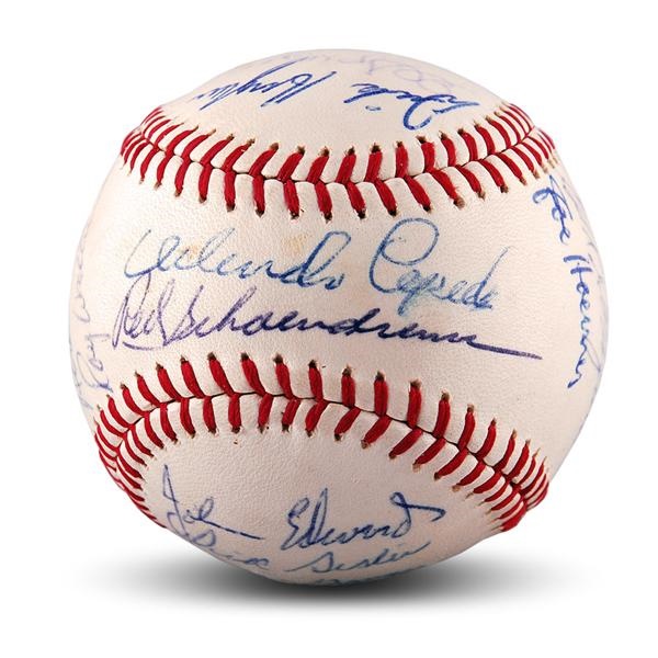 Baseball Autographs - 1968 St. Louis Cardinals National League Champions Team Signed Baseball