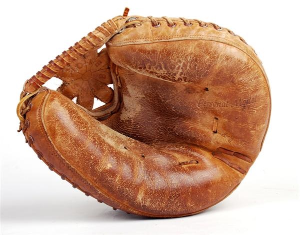 NY Yankees, Giants & Mets - 1960's Elston Howard Game Used Baseball Glove