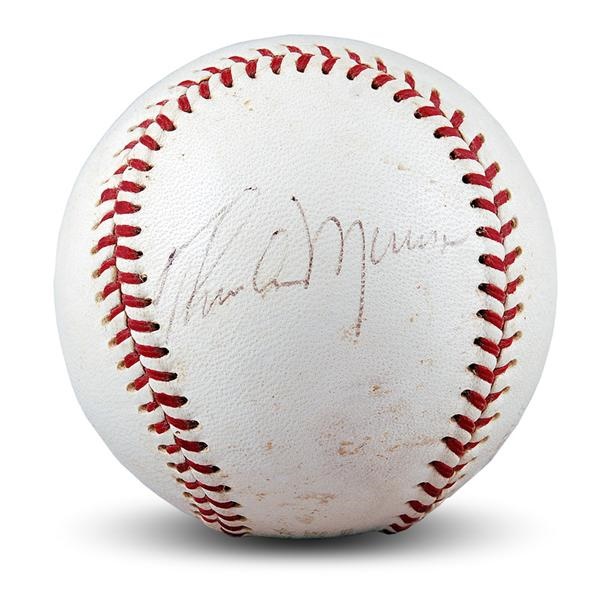 - Thurman Munson Single Signed Baseball