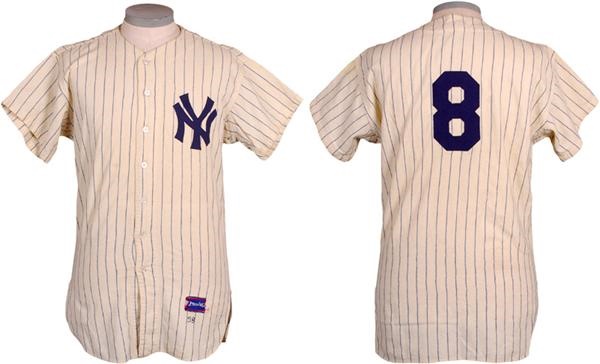 - 1958 Yogi Berra Game Worn New York Yankees Home Jersey