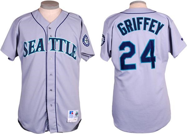- 1998 Ken Griffey Jr. Seattle Mariners Game Used Baseball Road Jersey