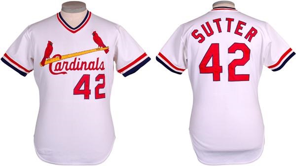 - 1981 Bruce Sutter Game Worn St. Louis Cardinals Baseball Jersey