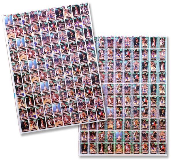 Cards Other - 1992 Beam Team Basketball Cards Uncut Sheets (2)