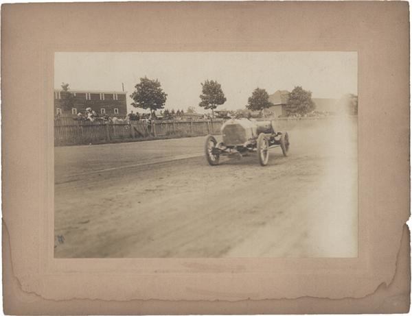 High Quality 1905-1910 Auto Racing Cabinet Photographs (7)