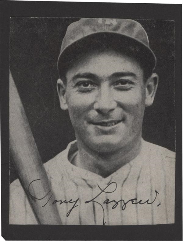 Baseball Autographs - Tony Lazzeri Signed Photo