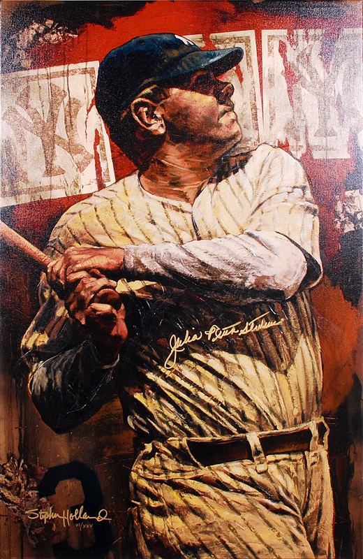 - Stephen Holland Giclee Print of Babe Ruth Limited Edition
