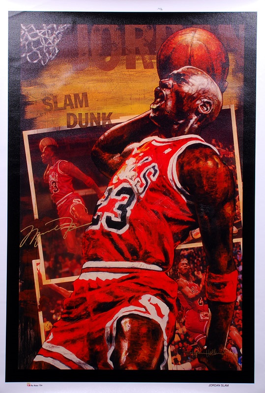 Sports Fine Art - Michael Jordan Signed Stephen Holland Giclee Artist Proof Ltd Edition of 18