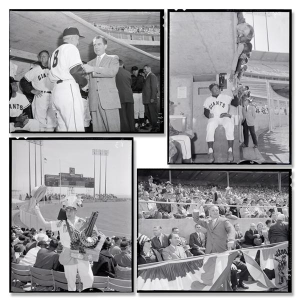 Baseball Photographs - Historic April 13th,1960 First Game at Candlestick Park Negatives (140+)