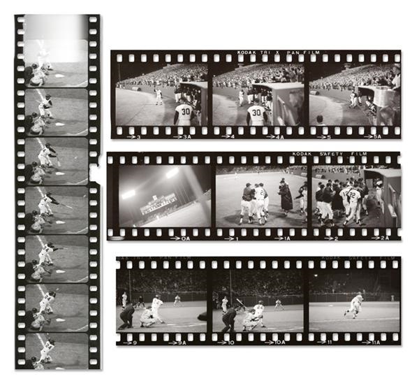 Baseball Photographs - Willie Mays Hits HR #512 to Pass Ott Negatives (15)