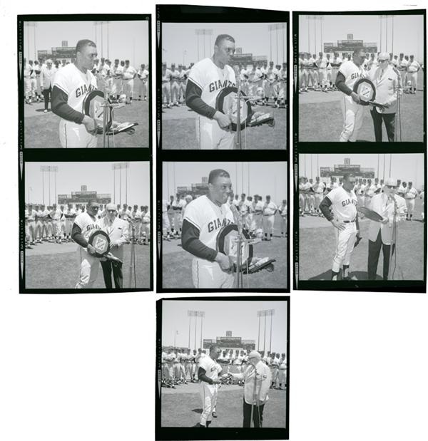 Baseball Photographs - 1966 Willie Mays Wins MVP Negatives (7)