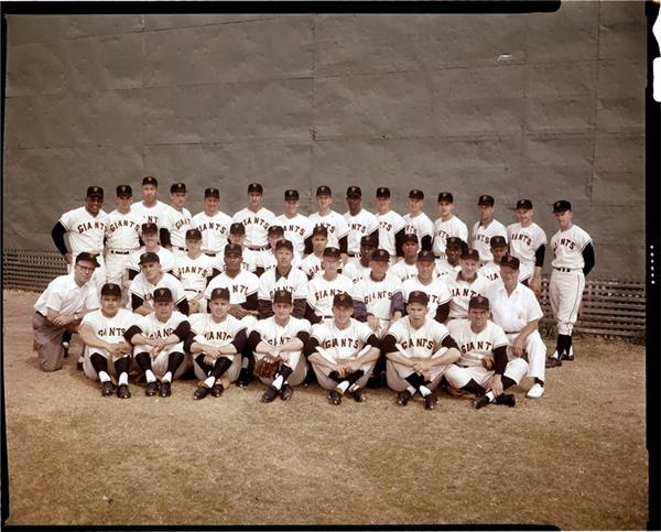 Baseball Photographs - 1958-1967 San Francisco Giants Team Photo Negatives (11)