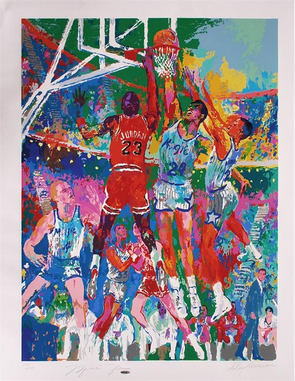 Sports Fine Art - Michael Jordan Signed Leroy Neiman Serigraph