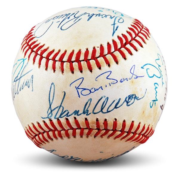 - 500 Home Run Signed Baseball with Barry Bonds