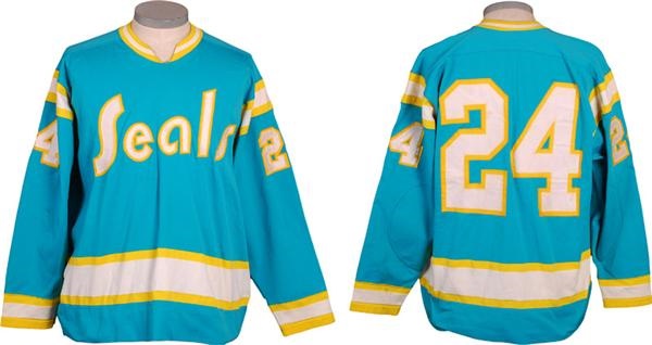 Hockey Equipment - Mid-1970’s Wayne King California Golden Seals Game Worn Jersey