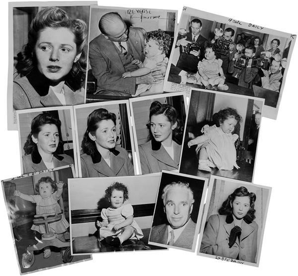Hollywood - 1945 Charlie Chaplin Paternity Suit Wire Photos (56)