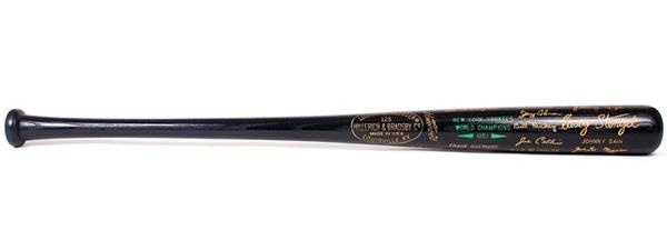 - 1951 New York Yankees World Series Presentation Black Bat