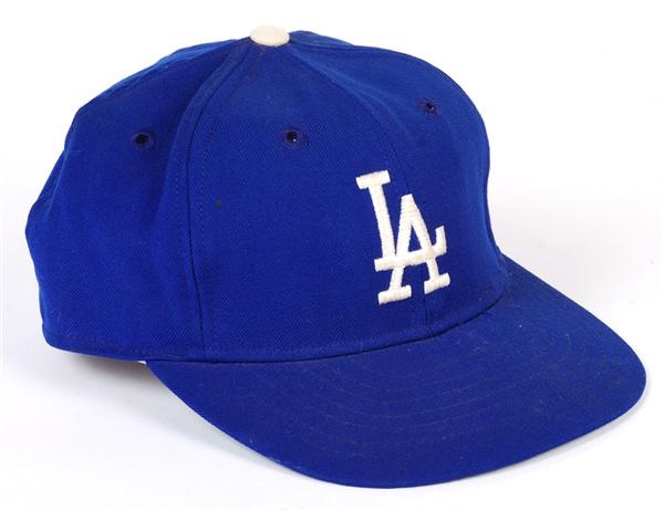Baseball Equipment - Circa 1969 Walt Alston Los Angles Dodgers Autographed Game Used Hat